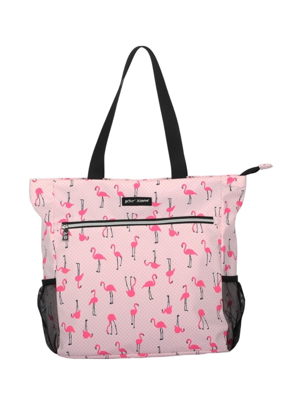 Betsey Johnson Flamingo Strut Beach Tote Bag NWT